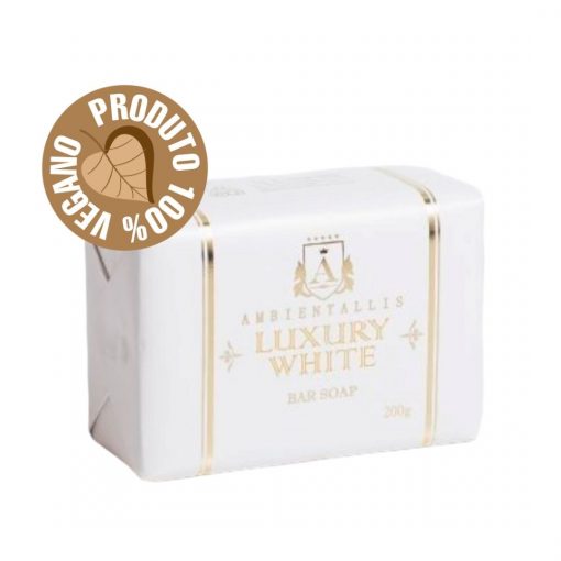 Sabonete Vegano - Linha Luxury 100% Natural WHITE 200g