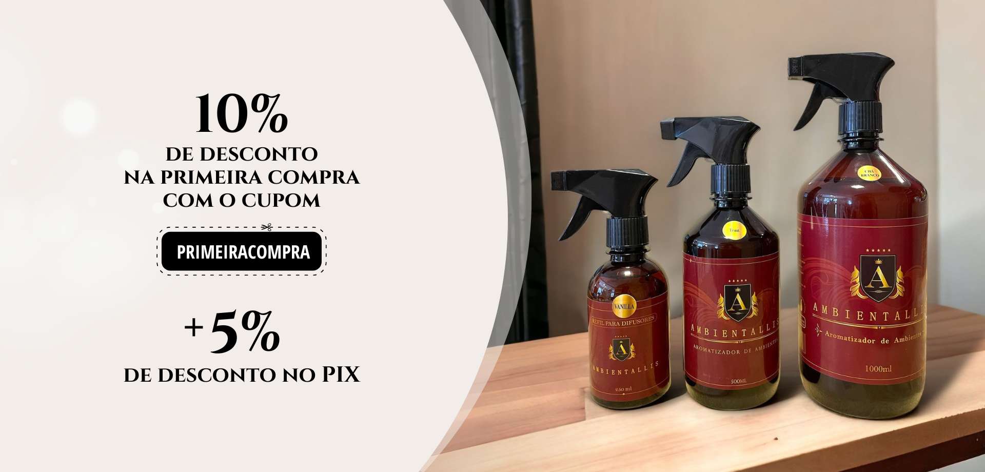 10% de desconto na Primeira Compra com o Cupom PRIMEIRACOMPRA + 5% no PIX